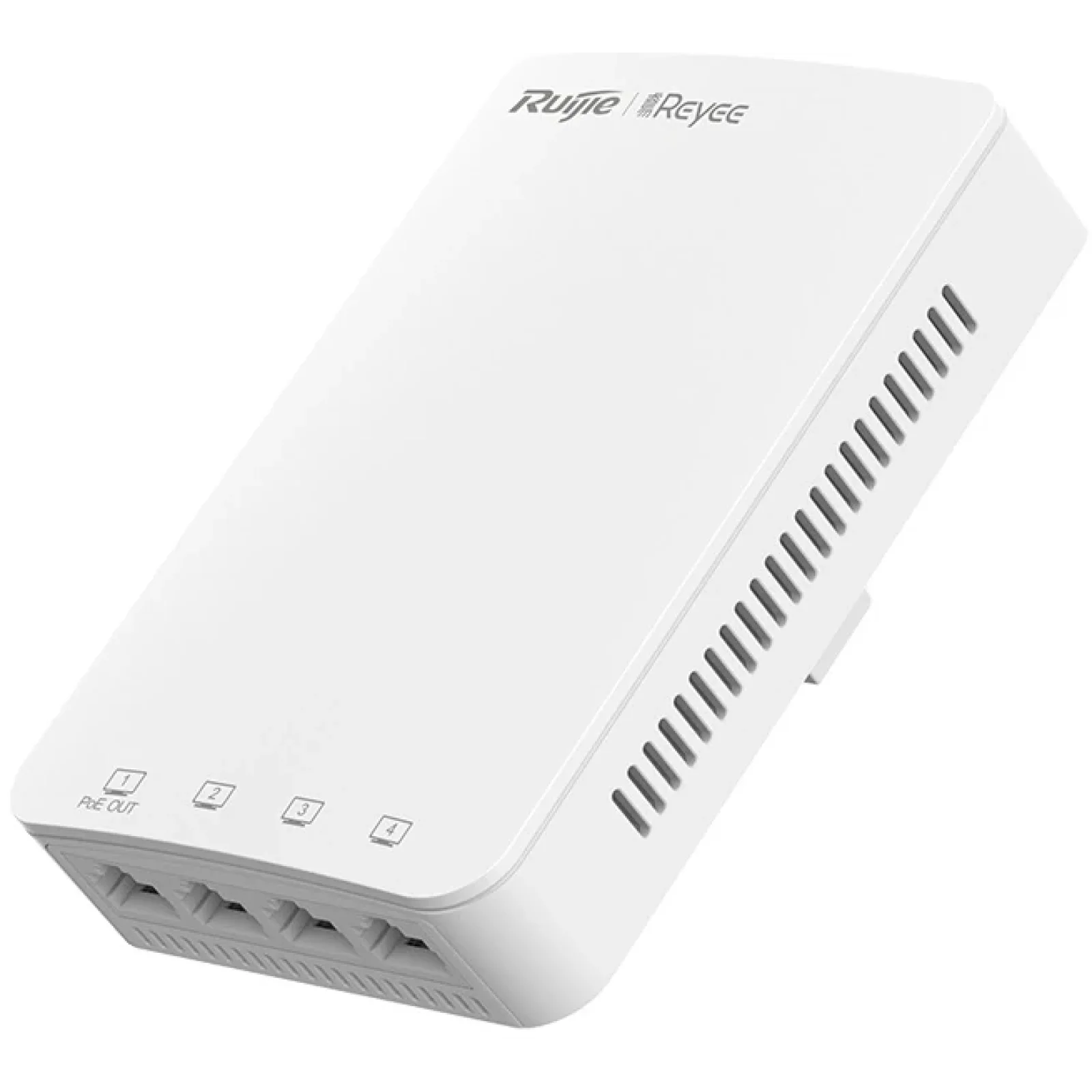 Точка доступу Ruijie Reyee RG-RAP1200(P) (AC1300, 1xGE PoE in, 1xGE PoE out, 3xGE, wall plate, MU-MIMO, PoE, L2/L3 Roaming, Ruijie Cloud) UA