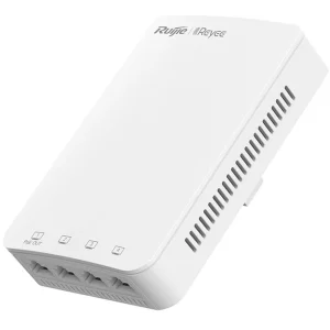 Точка доступу Ruijie Reyee RG-RAP1200(P) (AC1300, 1xGE PoE in, 1xGE PoE out, 3xGE, wall plate, MU-MIMO, PoE, L2/L3 Roaming, Ruijie Cloud) UA