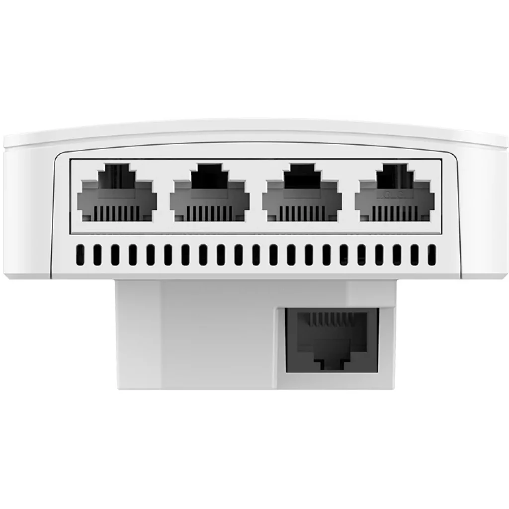 Точка доступу Ruijie Reyee RG-RAP1200(P) (AC1300, 1xGE PoE in, 1xGE PoE out, 3xGE, wall plate, MU-MIMO, PoE, L2/L3 Roaming, Ruijie Cloud) UA