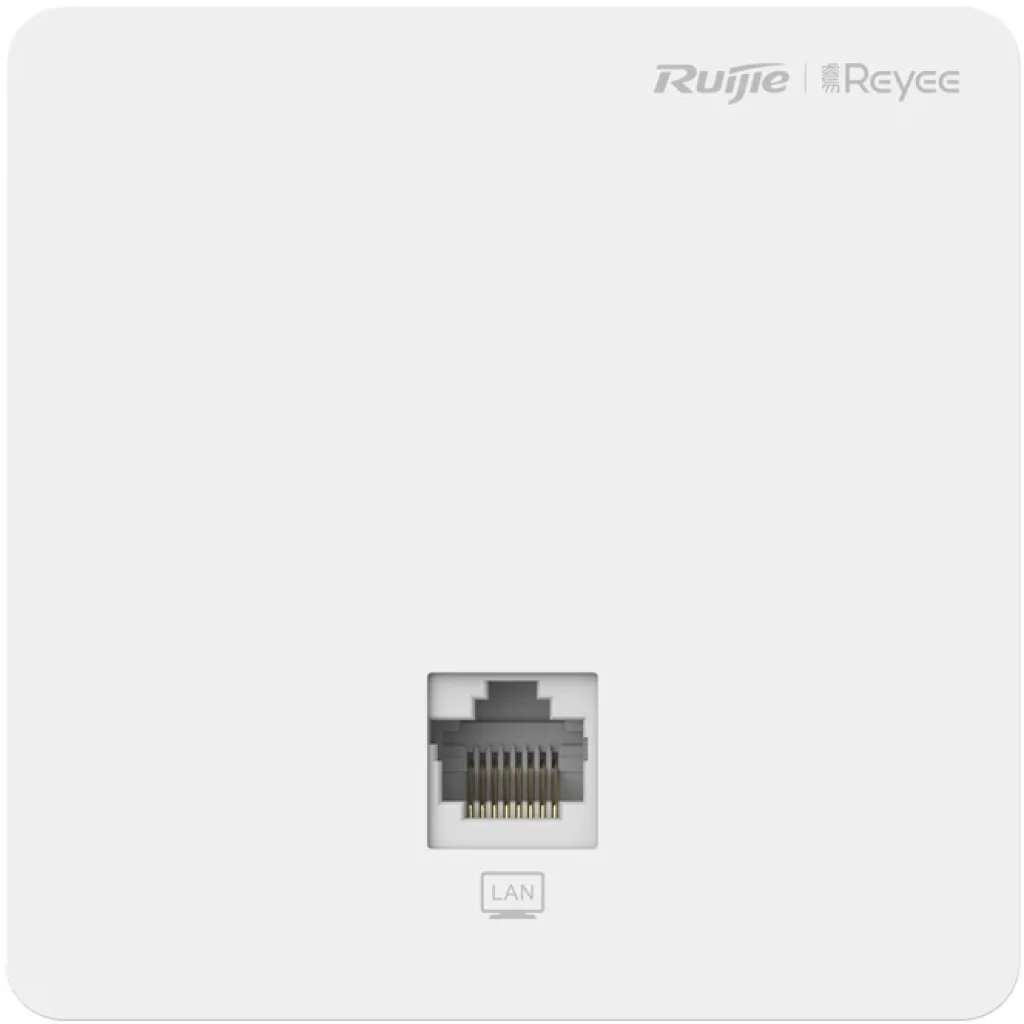 Точка доступу Ruijie Reyee RG-RAP1200(F) (AC1300, 1xFE, wall plate, MU-MIMO, PoE, Ruijie Cloud) UA