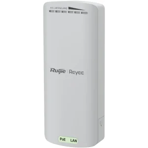 Точка доступу Ruijie Reyee RG-EST100-E комплект з 2 шт (WiFi bridge, 2,4Ghz, 300Mbps, 2xFE PoE, IP55, 2x2, CCTV, спрямов ант: 70°, 8dBi, 1xDC 12V, Ruijie Cloud) UA