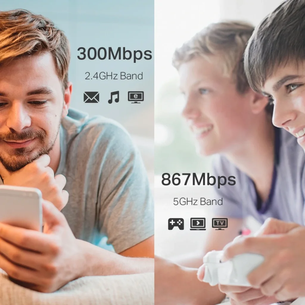 Точка доступа TP-Link RE305 (AC1200, 1*FE, 2 внешние антенны) UA