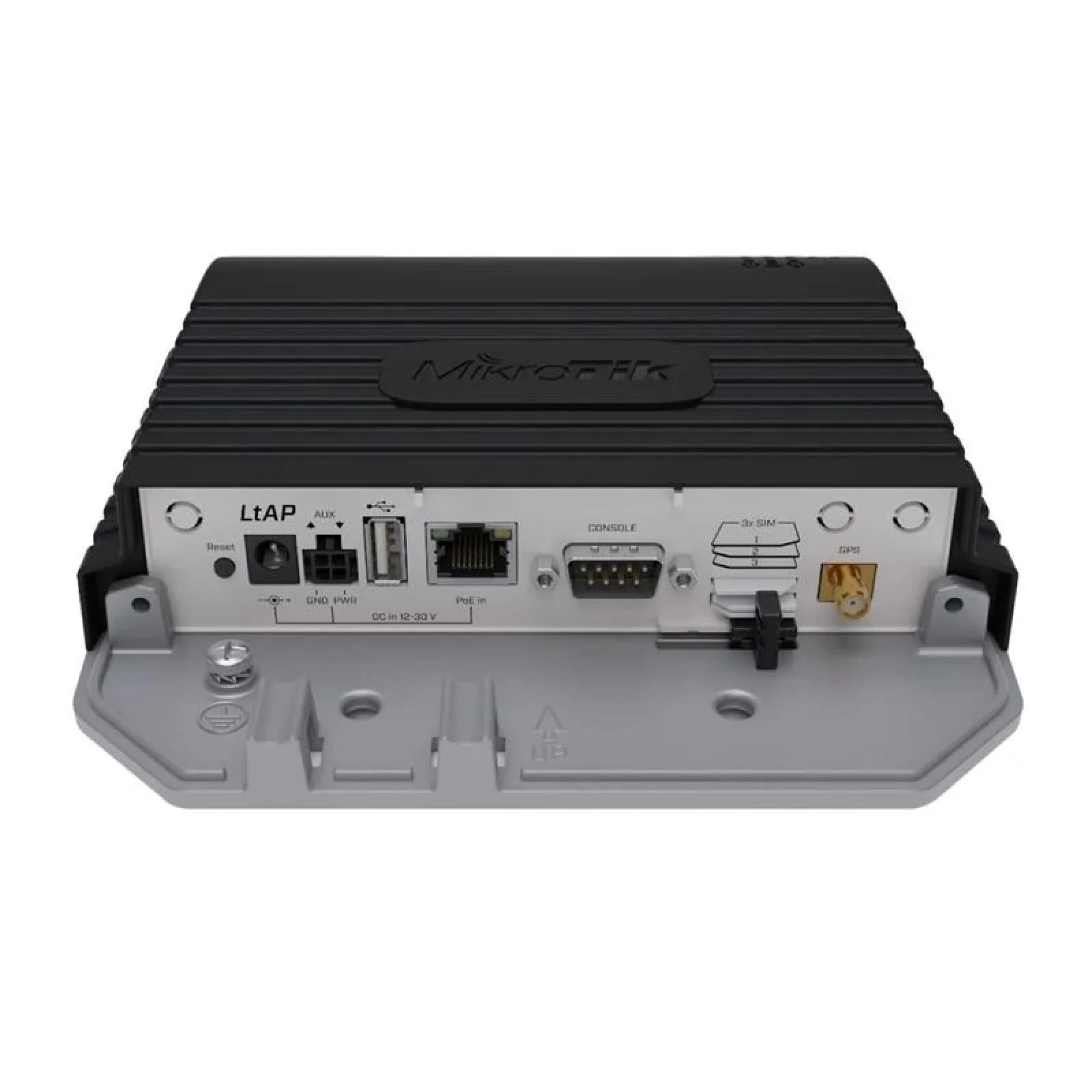 Точка доступу MikroTik LtAP LTE6 kit (2023) (LtAP-2HnD&FG621-EA) (N300, 1хGE, 3xminiSIM, LTE cat6, GPS, 2G/3G/4G, всепогодний корпус) UA