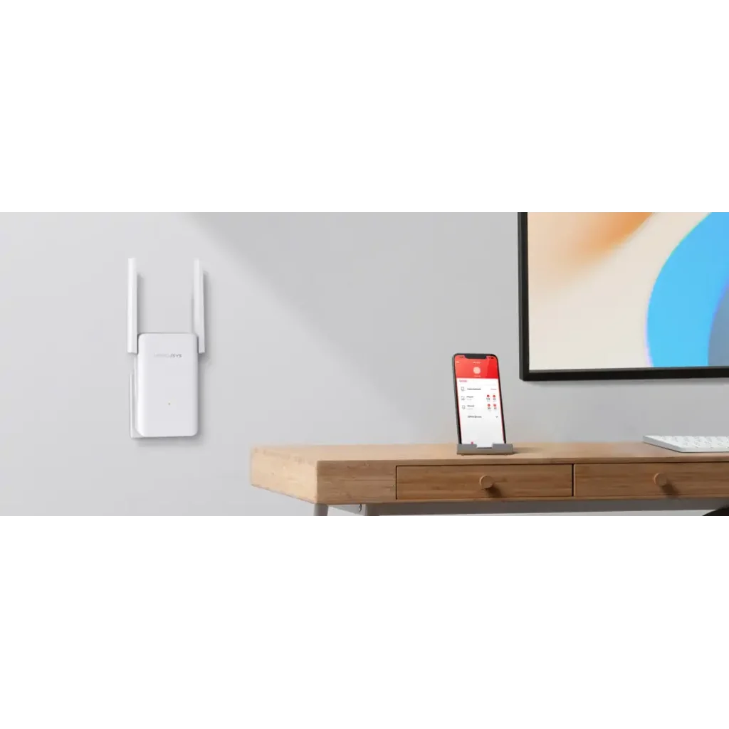 Точка доступу Mercusys ME70X (AX1800, 1xGE LAN, 2 антени, підсилювач Wi-Fi сигналу) UA