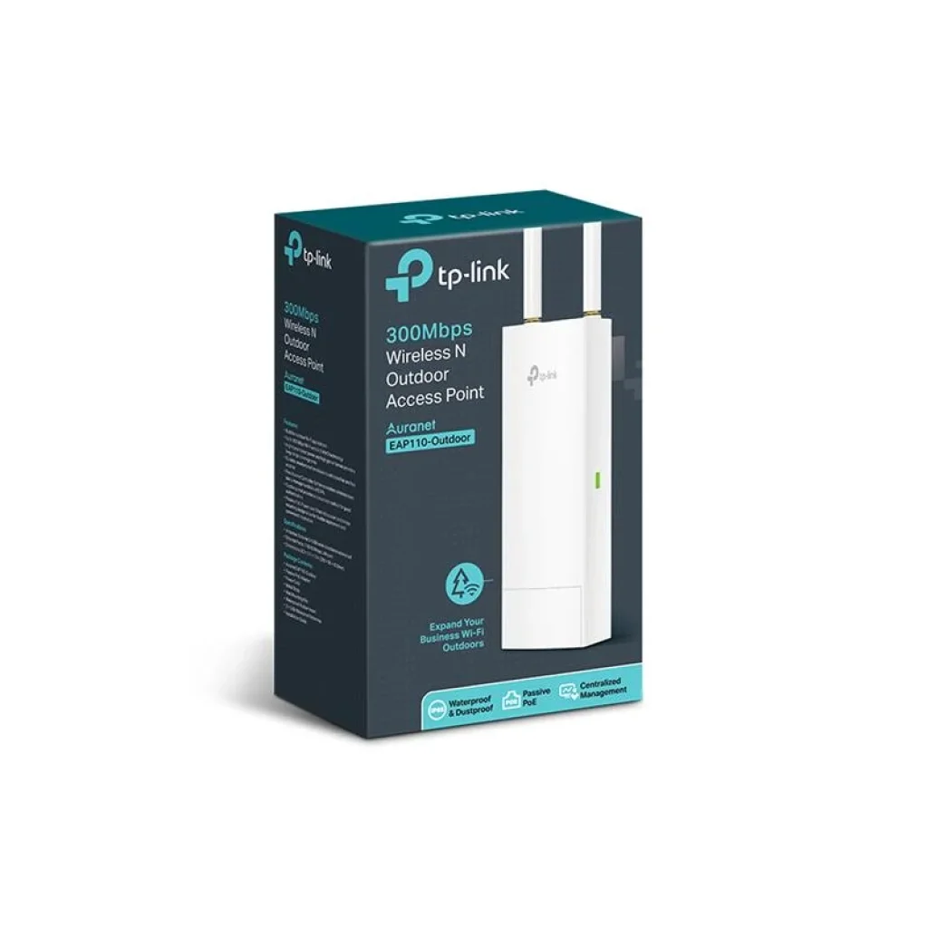 Точка доступа TP-Link EAP110-Outdoor (N300, 1хFE, passive PoE, EAP Controller, outdoor, 1х5дБи) UA