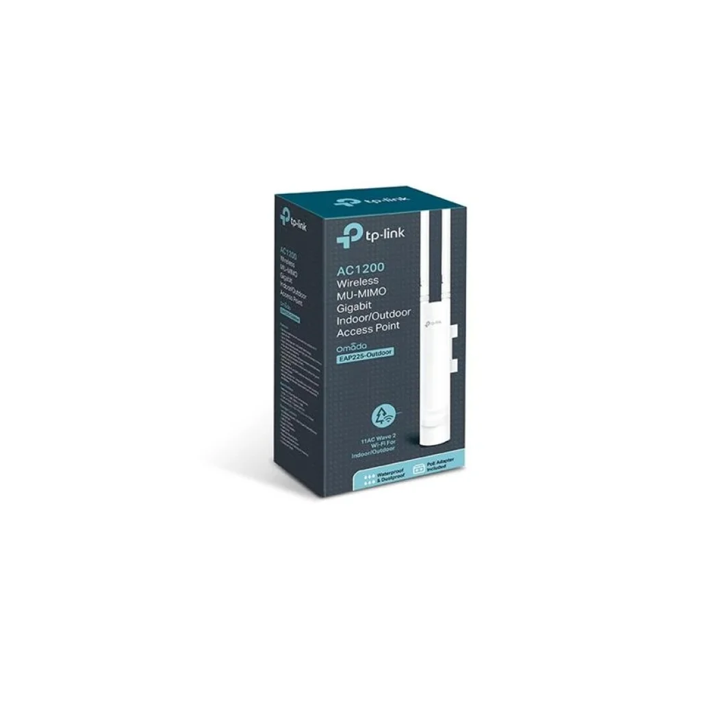 Точка доступа TP-Link EAP225-OUTDOOR (AC1350, 1х1Гбит, уличная, PoE) UA