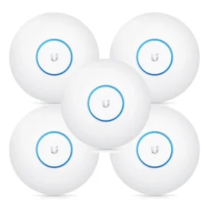 Точка доступа Ubiquiti UniFi UAP-AC-PRO-5 5-pack(AC1750, 22dBm, 2xGE PoE, нет адаптеров питания) UA