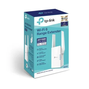 Точка доступа TP-Link RE505X (AX1500, Wi-Fi 6, 1xGE, OneMesh, 2 внешние антенны, усилитель Wi-Fi сигнала) UA