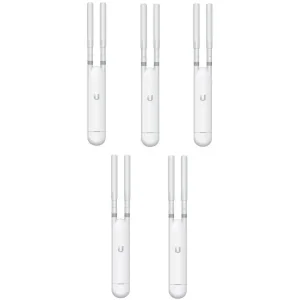 Точка доступу Ubiquiti UniFi UAP-AC-M-5 5-pack (AC1200, 2x2 MIMO, 1x10/100/1000 Mbps, PoE, MESH, без адаптерів живлення) UA