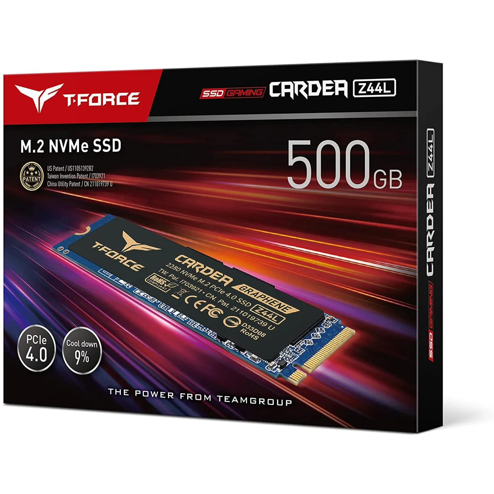 SSD накопичувач 250GB Team Cardea Zero Z44L M.2 2280 PCIe 4.0 x4 NVMe TLC (TM8FPL250G0C127) UA