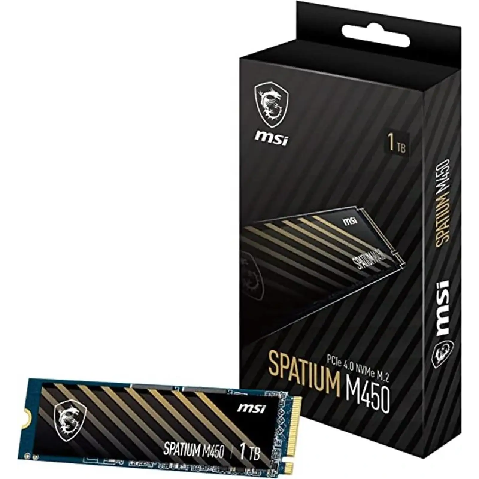 SSD накопичувач 1TB MSI Spatium M450 M.2 2280 PCIe 4.0 x4 NVMe 3D NAND TLC (S78-440L980-P83) UA