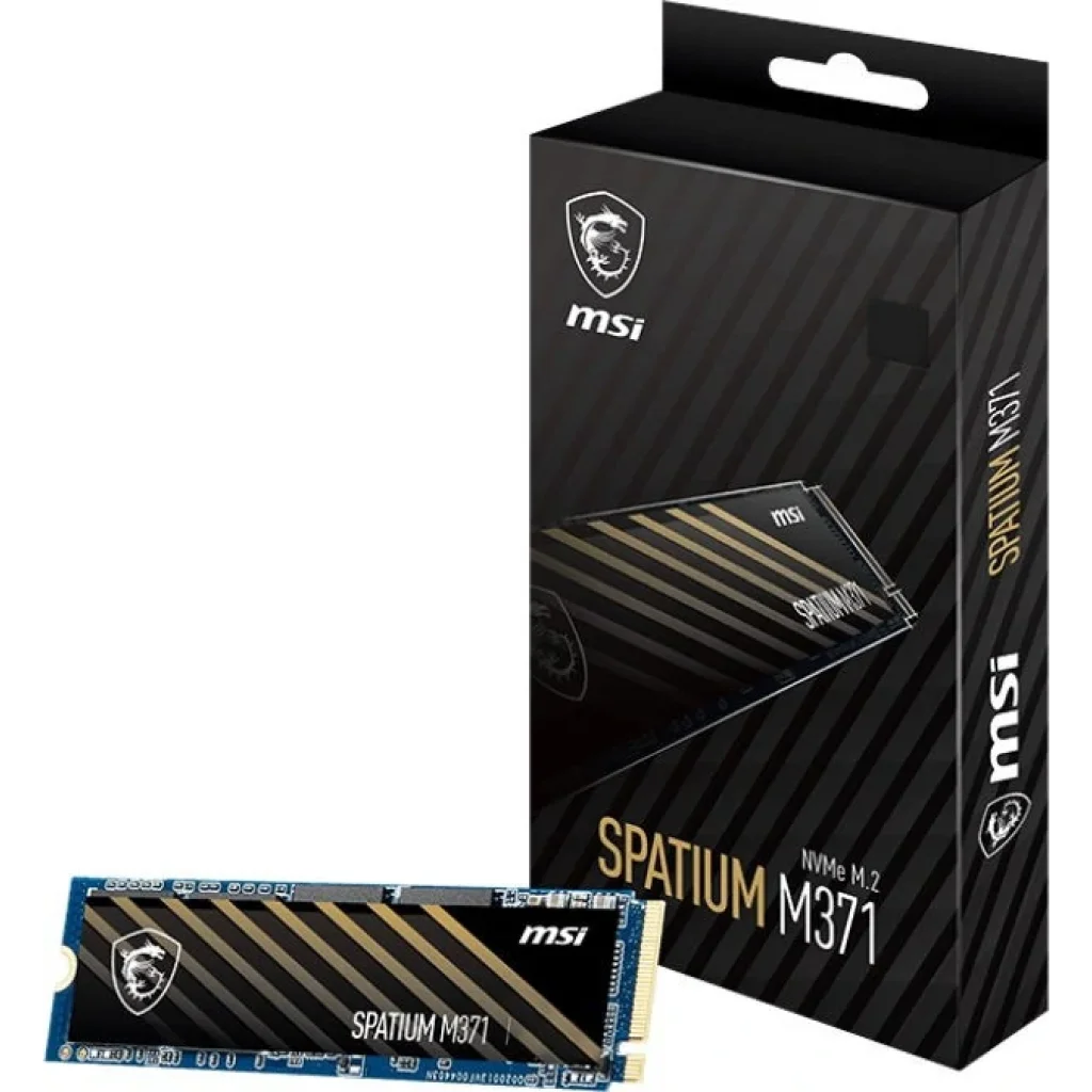 Накопитель SSD 500GB MSI Spatium M371 M.2 2280 PCIe 3.0 x4 NVMe 3D NAND TLC (S78-440K160-P83) UA