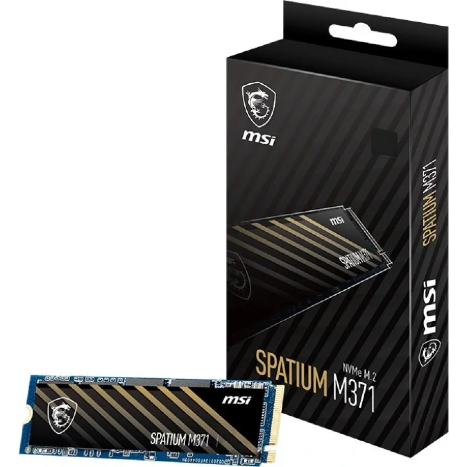 Накопитель SSD 500GB MSI Spatium M371 M.2 2280 PCIe 3.0 x4 NVMe 3D NAND TLC (S78-440K160-P83) UA