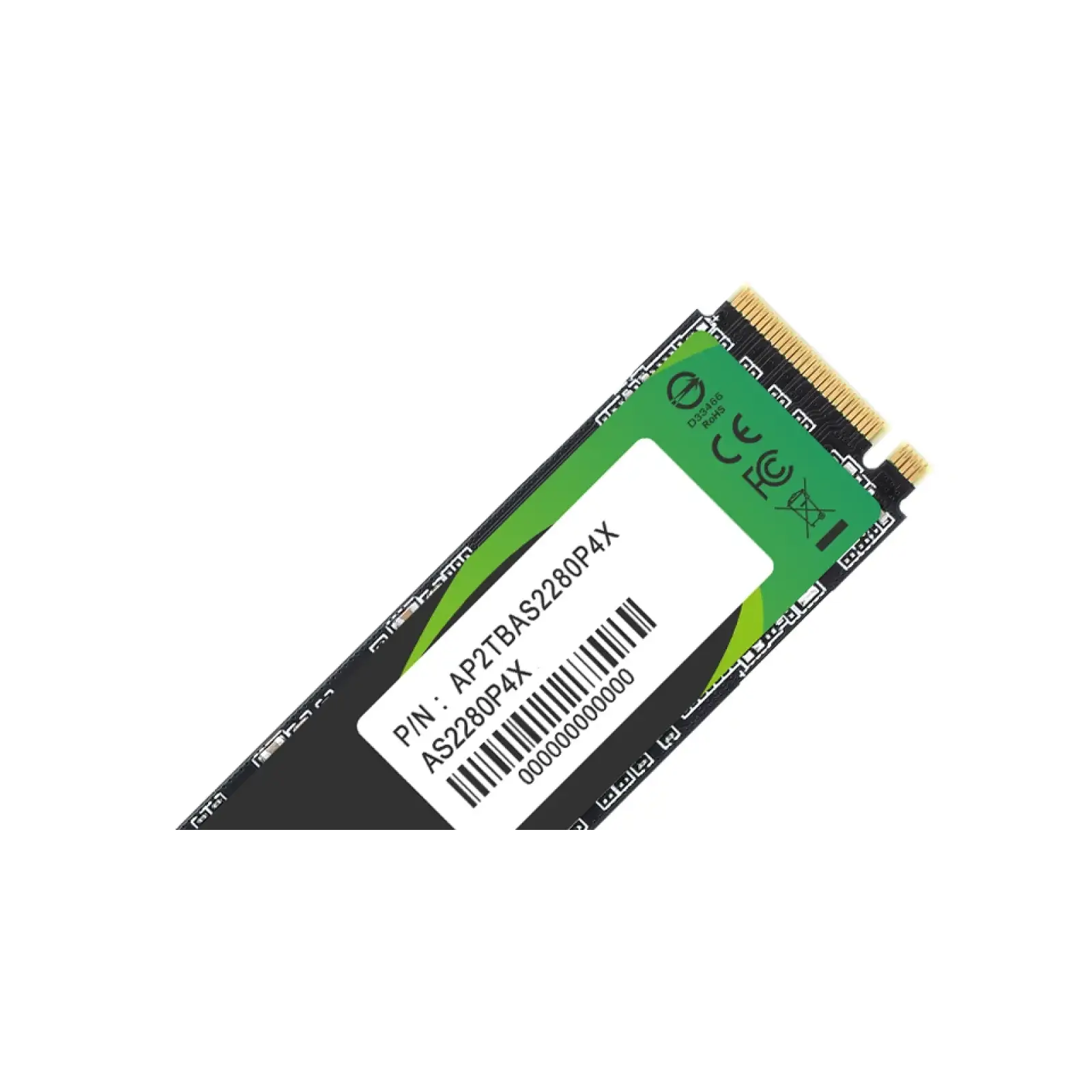 Накопитель SSD 1TB Apacer AS2280P4X M.2 PCIe 3.0 3D TLC (AP1TBAS2280P4X-1) UA
