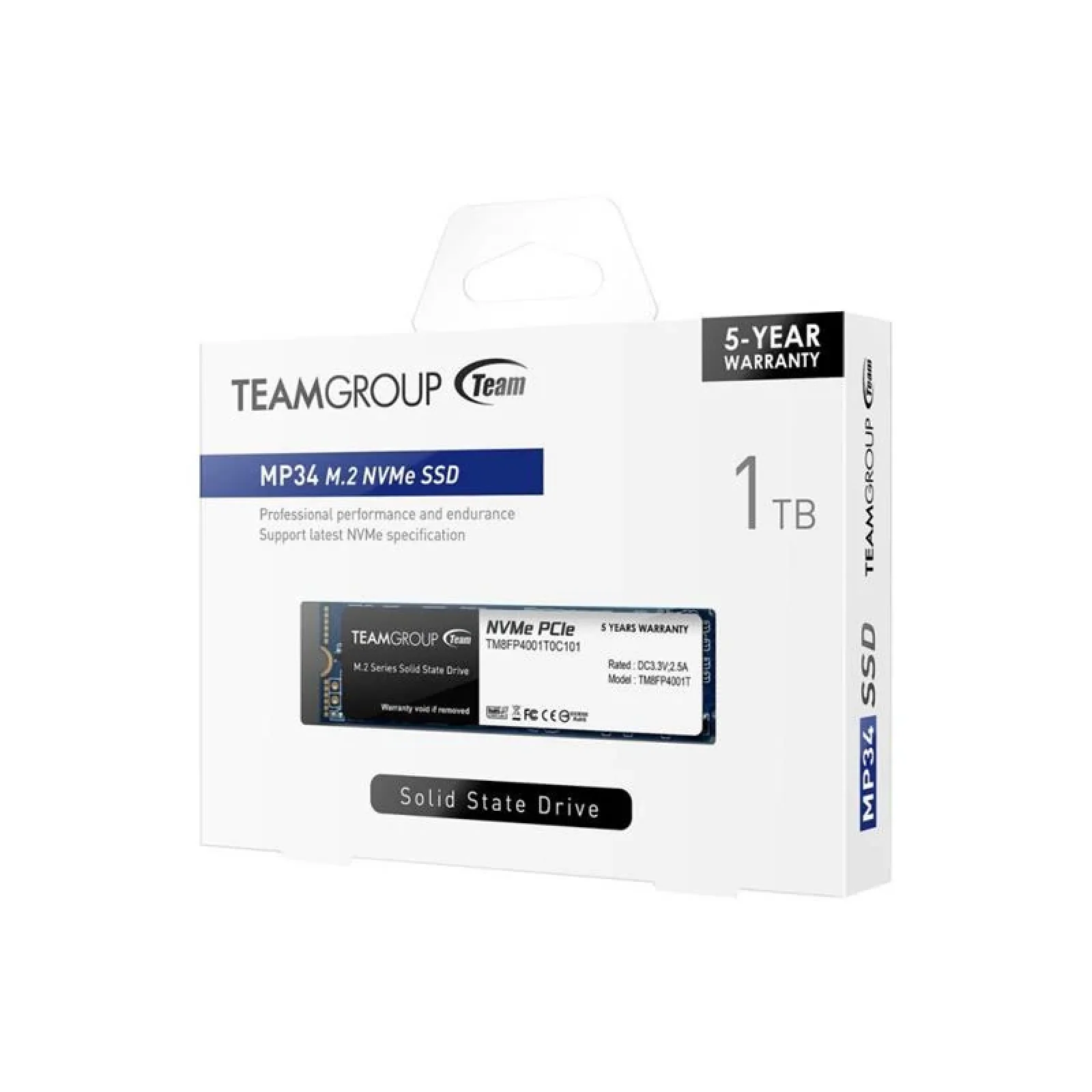 SSD накопичувач 1TB Team MP34 M.2 2280 PCIe 3.0 x4 3D TLC (TM8FP4001T0C101) UA