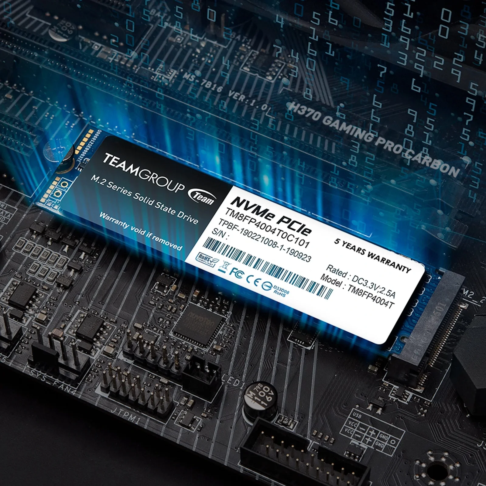 SSD накопичувач 1TB Team MP33 Pro M.2 2280 PCIe 3.0 x4 3D TLC (TM8FPD001T0C101) UA