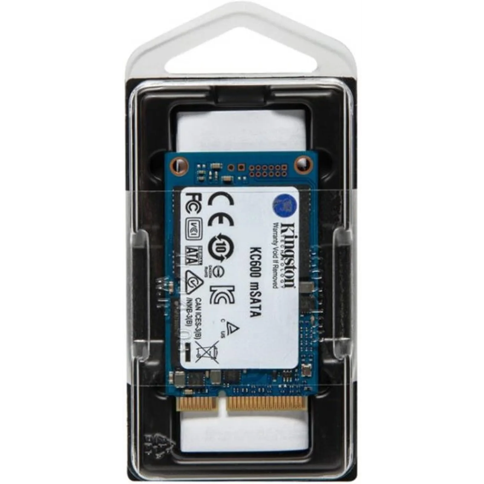 Накопичувач SSD 512GB Kingston KC600 mSATA SATAIII 3D TLC (SKC600MS/512G) UA