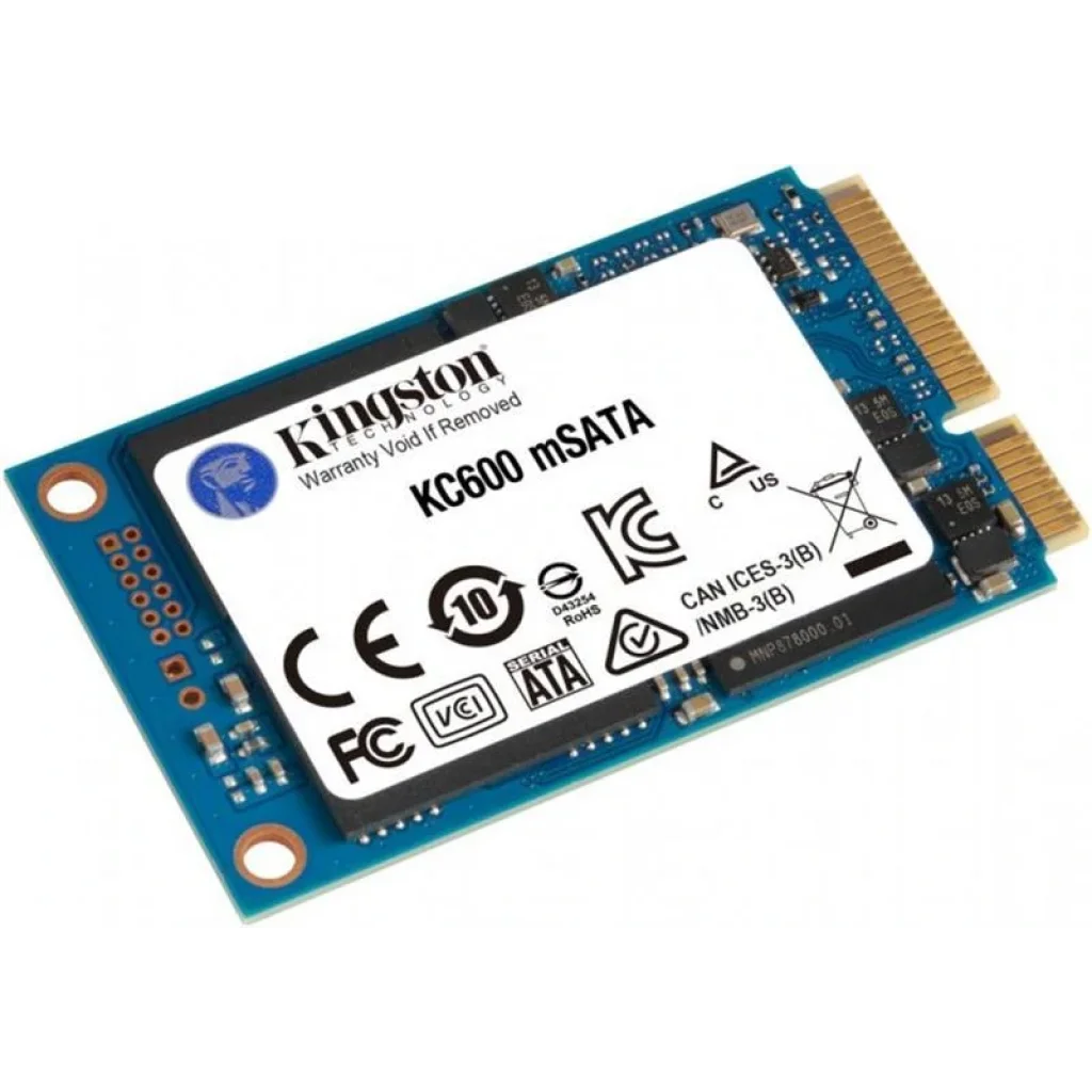 Накопитель SSD 256GB Kingston KC600 mSATA SATAIII 3D TLC (SKC600MS/256G) UA