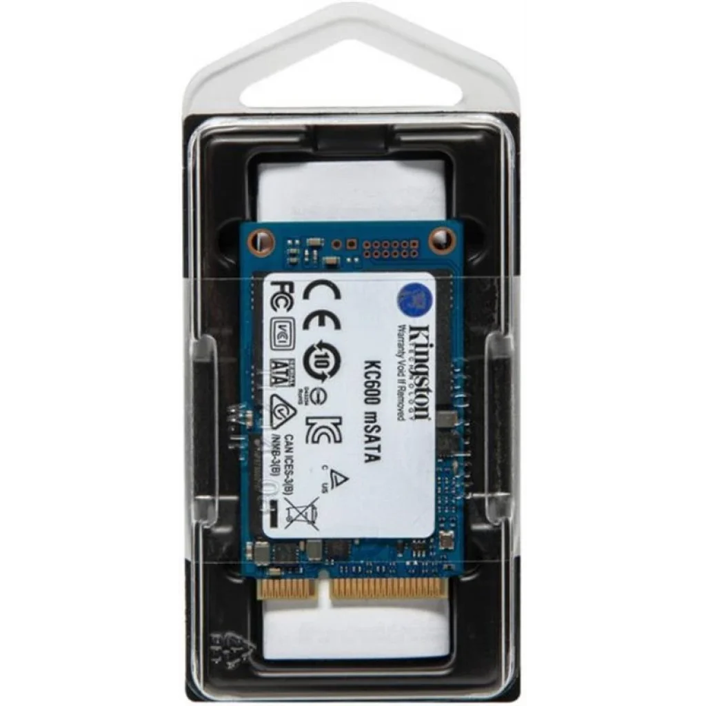 Накопитель SSD 256GB Kingston KC600 mSATA SATAIII 3D TLC (SKC600MS/256G) UA