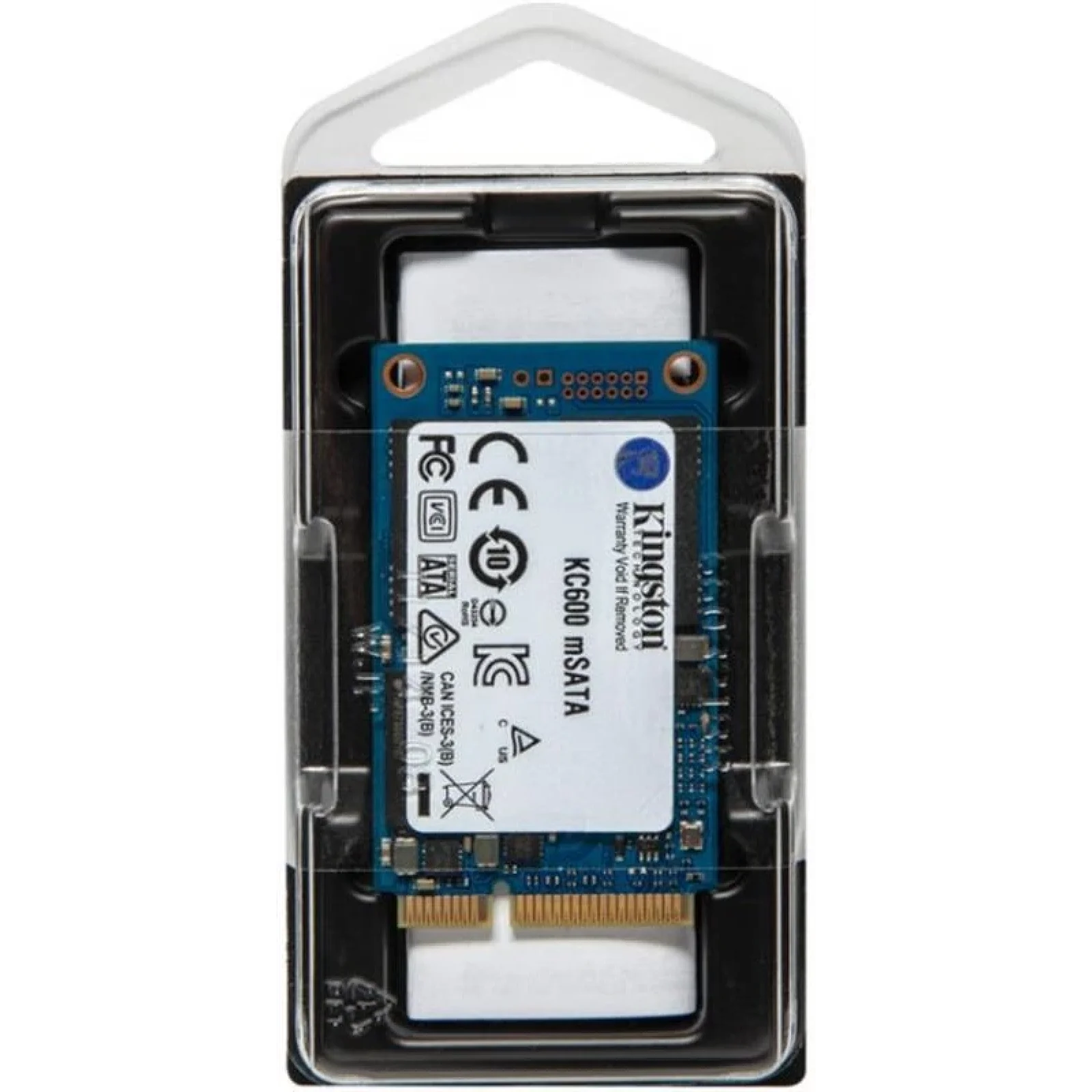 Накопитель SSD 256GB Kingston KC600 mSATA SATAIII 3D TLC (SKC600MS/256G) UA