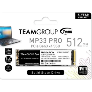 SSD накопичувач 512GB Team MP33 Pro M.2 2280 PCIe 3.0 x4 3D TLC (TM8FPD512G0C101) UA