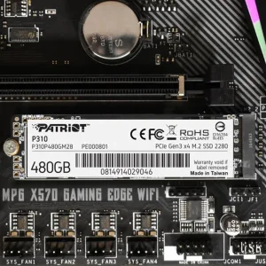 Накопичувач SSD 480GB Patriot P310 M.2 2280 PCIe NVMe 3.0 x4 TLC (P310P480GM28) UA
