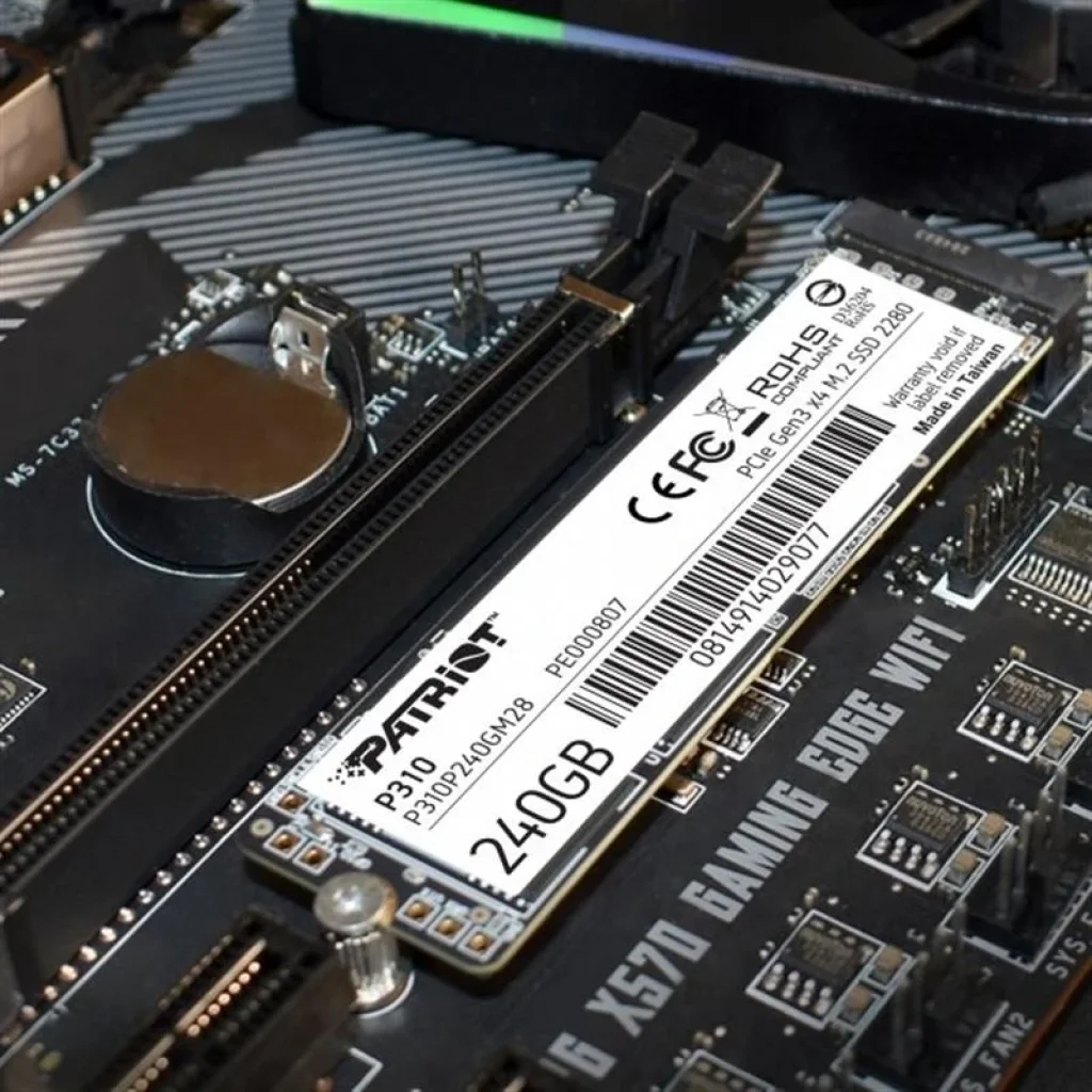Накопичувач SSD 240GB Patriot P310 M.2 2280 PCIe NVMe 3.0 x4 TLC (P310P240GM28) UA
