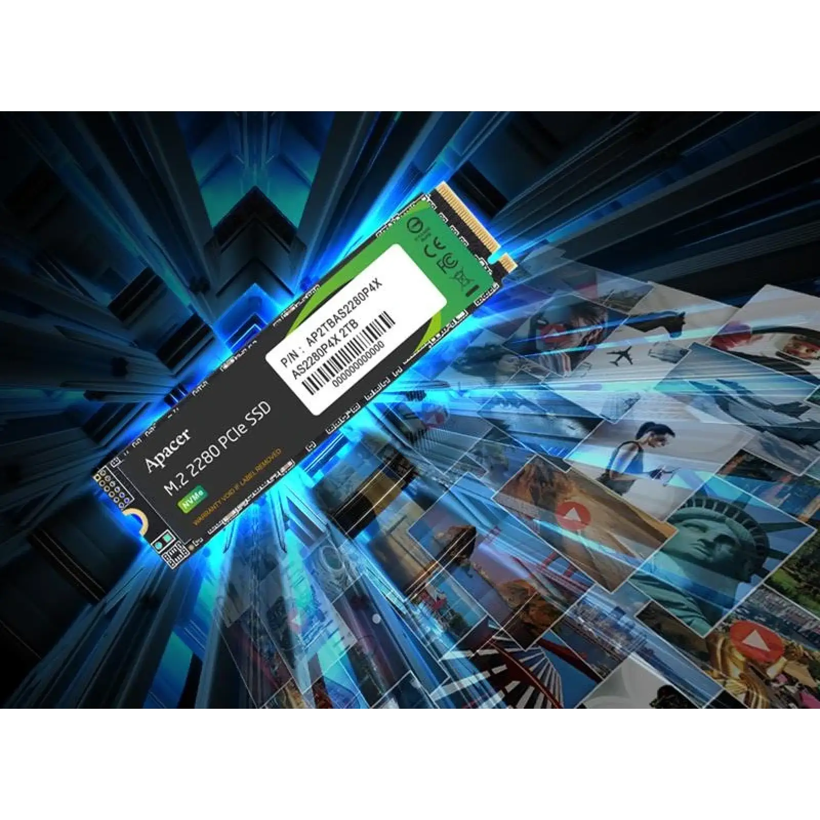 SSD накопичувач 2TB Apacer AS2280P4X M.2 PCIe 3.0 3D TLC (AP2TBAS2280P4X-1) UA