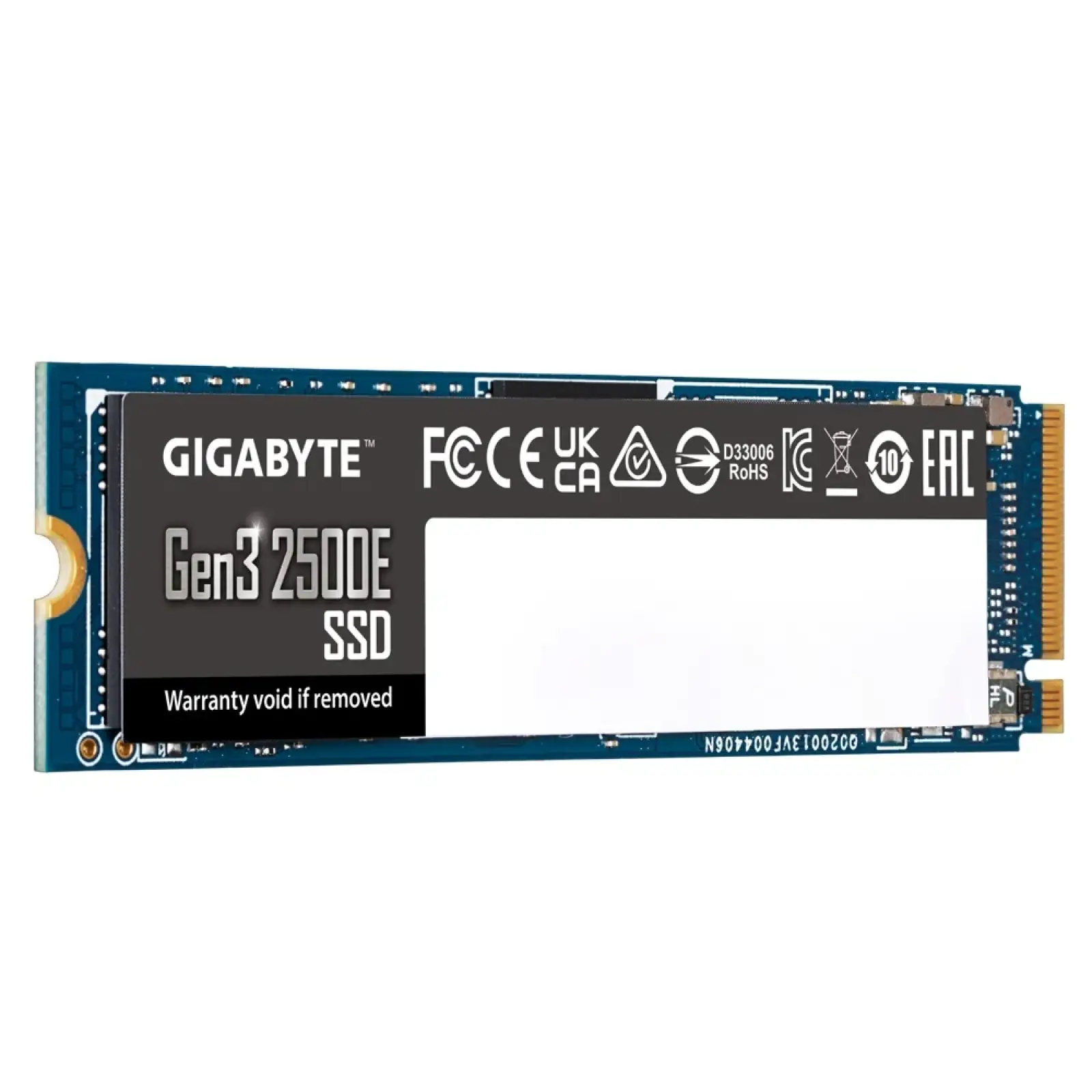 SSD накопичувач 1TB Gigabyte Gen3 2500E M.2 PCIe NVMe 3.0 x4 3D TLC (G325E1TB) UA