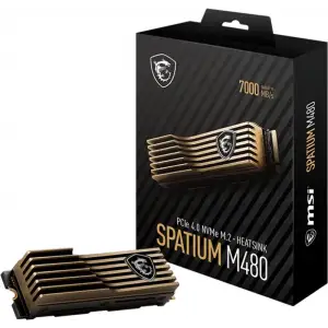 SSD накопичувач 1TB MSI Spatium M480 Pro HS M.2 2280 PCIe 4.0 x4 NVMe 3D NAND TLC (S78-440L1J0-P83) UA
