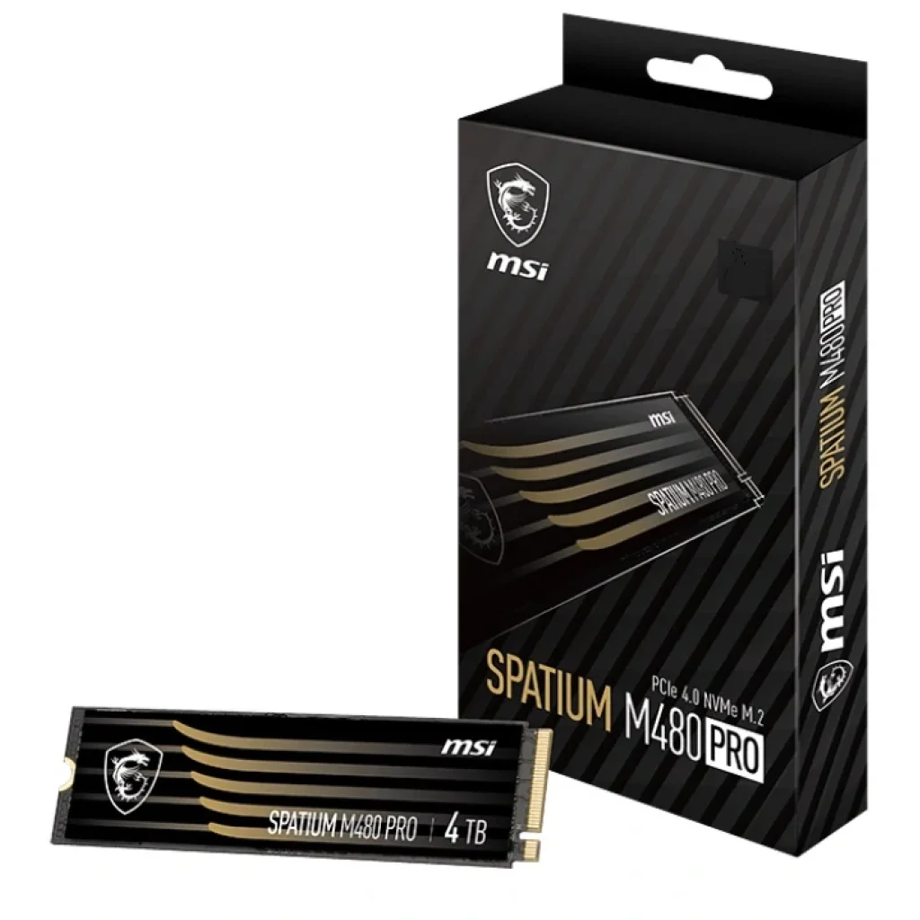 Накопичувач SSD 1TB MSI Spatium M480 Pro M.2 2280 PCIe 4.0 x4 NVMe 3D NAND TLC (S78-440L1G0-P83) UA