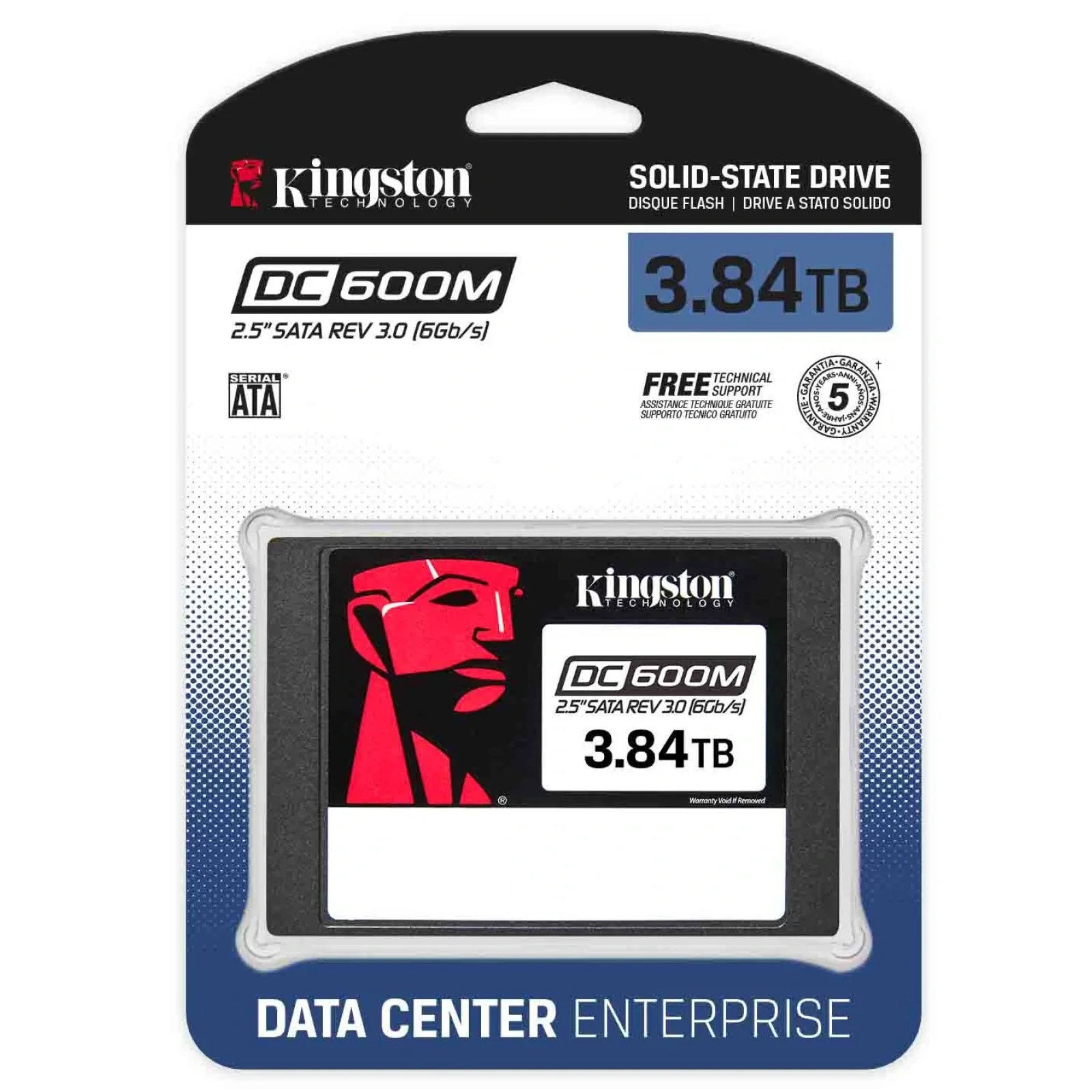 Накопичувач SSD 3.84TB Kingston SSD DC600M 2.5