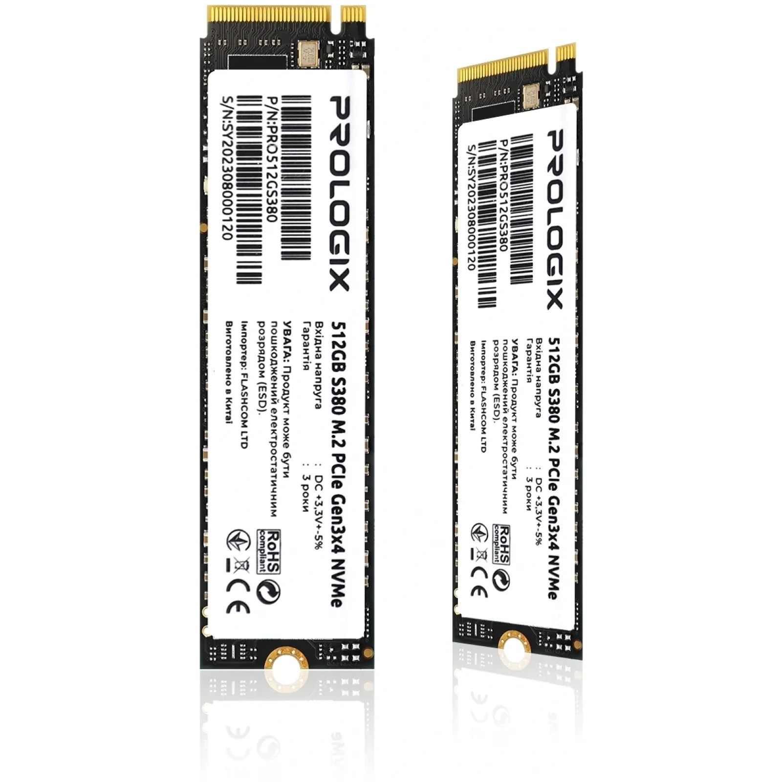 Накопитель SSD 512GB Prologix S380 M.2 2280 PCIe 3.0 x4 NVMe TLC (PRO512GS380) UA
