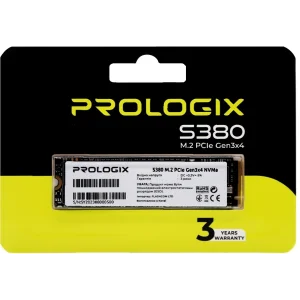 Накопичувач SSD 512GB Prologix S380 M.2 2280 PCIe 3.0 x4 NVMe TLC (PRO512GS380) UA