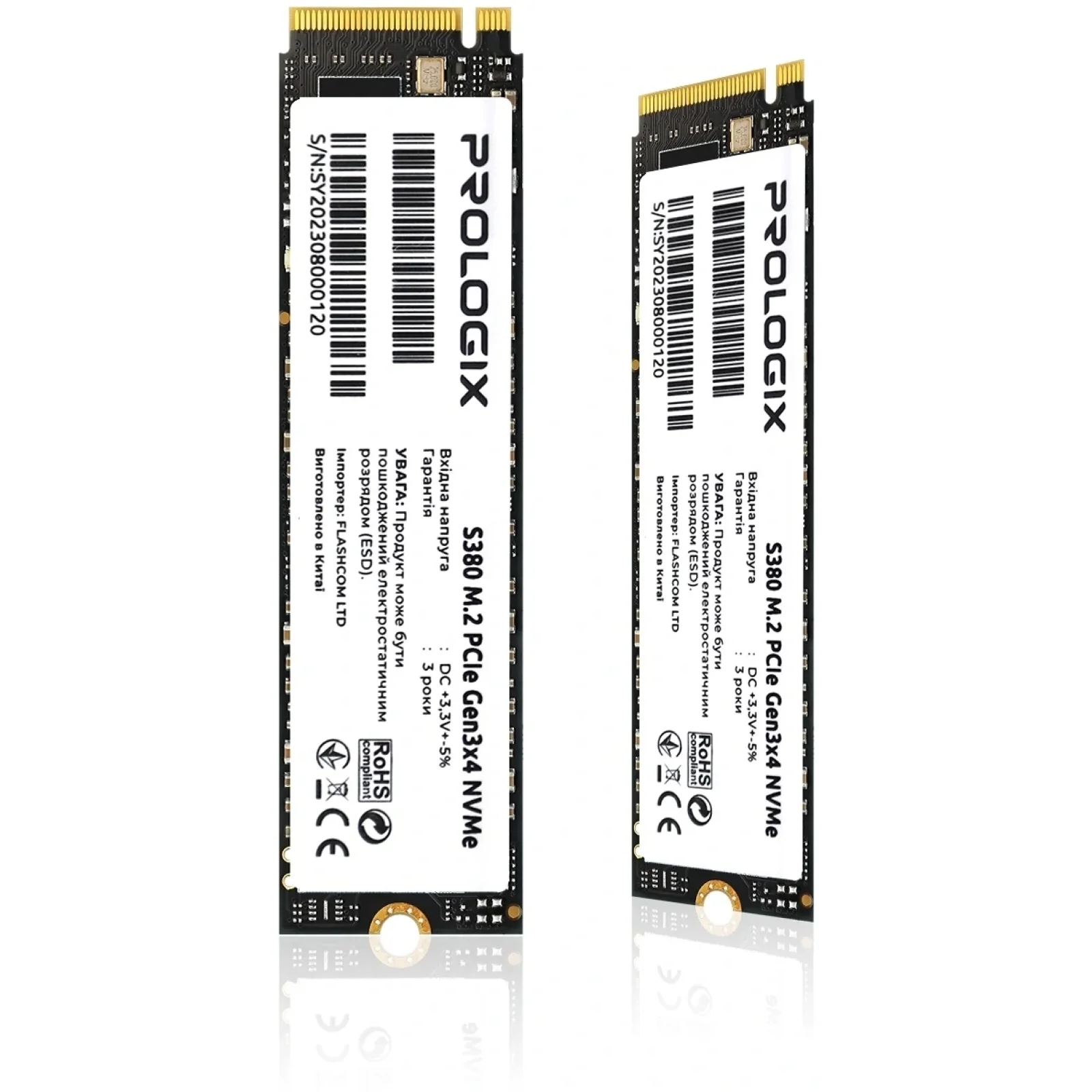Накопитель SSD 256GB Prologix S380 M.2 2280 PCIe 3.0 x4 NVMe TLC (PRO256GS380) UA