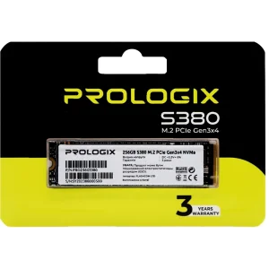 Накопитель SSD 256GB Prologix S380 M.2 2280 PCIe 3.0 x4 NVMe TLC (PRO256GS380) UA