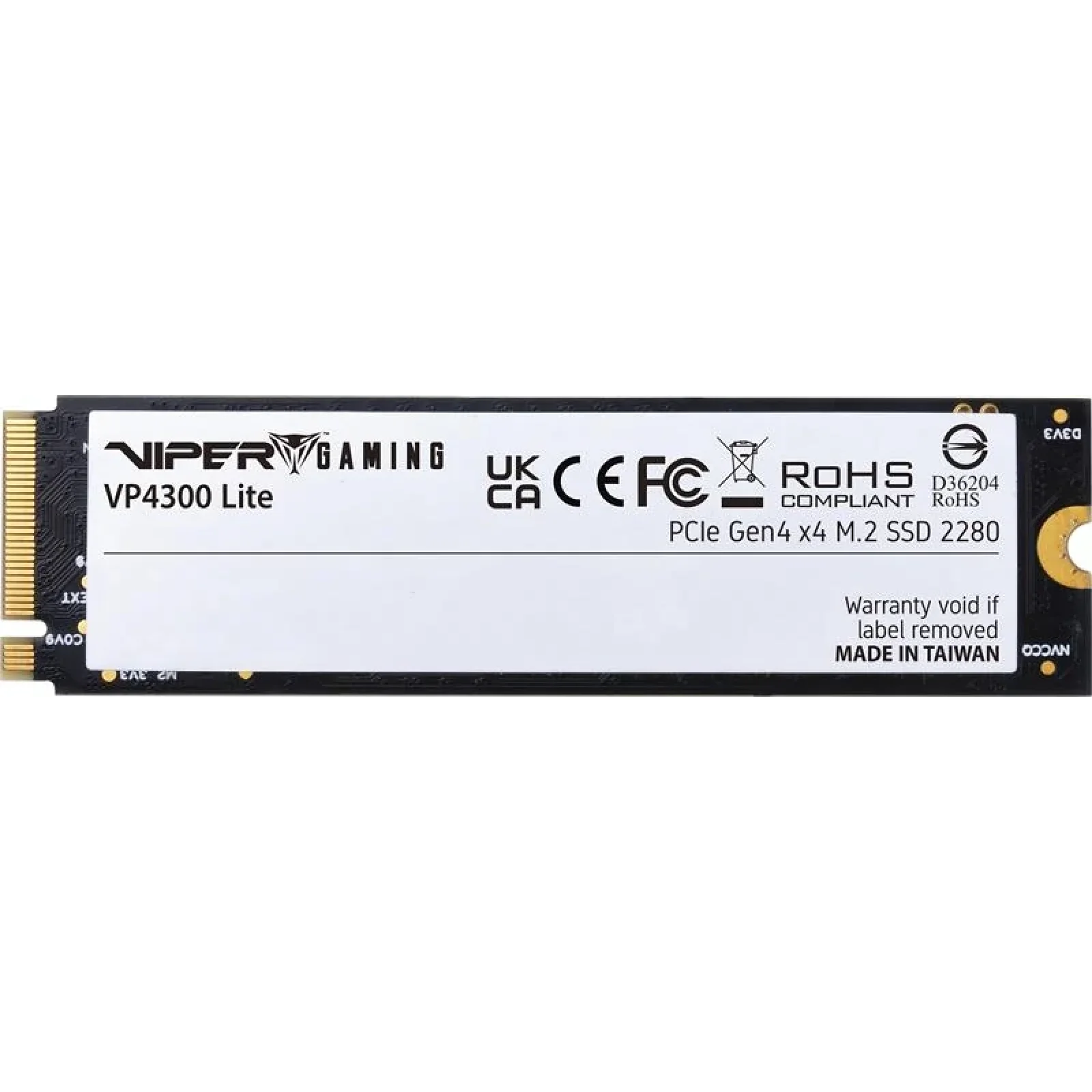 Накопичувач SSD 4TB Patriot Viper VP4300 Lite M.2 2280 PCIe 4.0 x4 NVMe TLC (VP4300L4TBM28H) UA