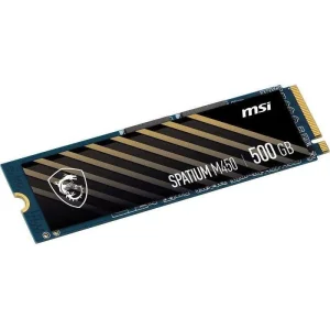 Накопичувач SSD 500GB MSI Spatium M450 M.2 2280 PCIe 4.0 x4 NVMe 3D NAND TLC (S78-440K220-P83) UA