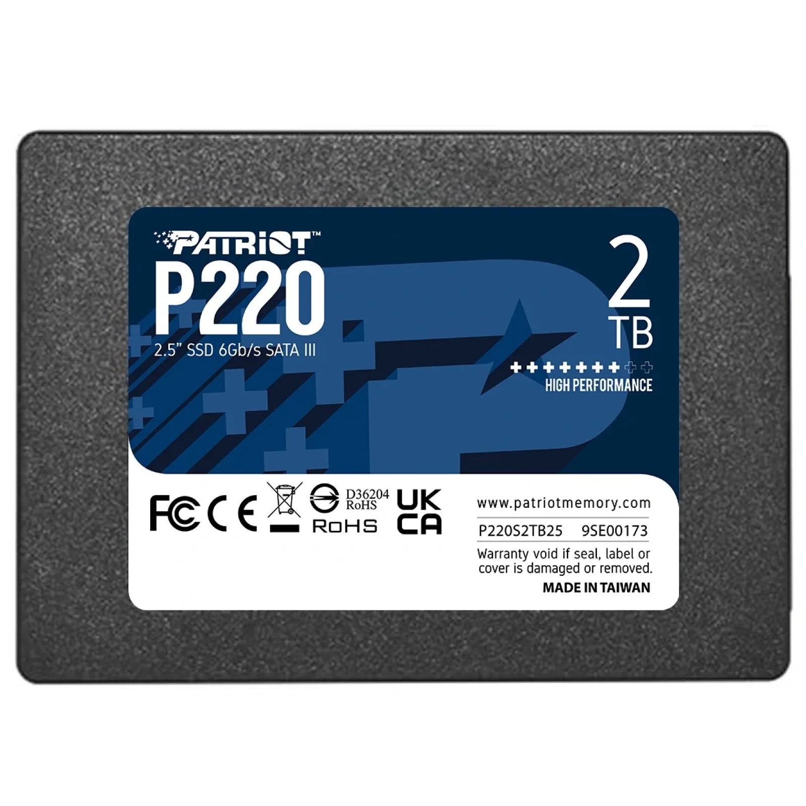 Накопитель SSD 2TB Patriot P220 2.5