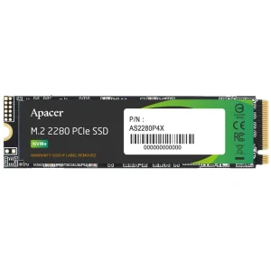 Накопичувач SSD 256GB Apacer AS2280P4X M.2 2280 PCIe 3.0 x4 3D TLC (AP256GAS2280P4X-1) UA