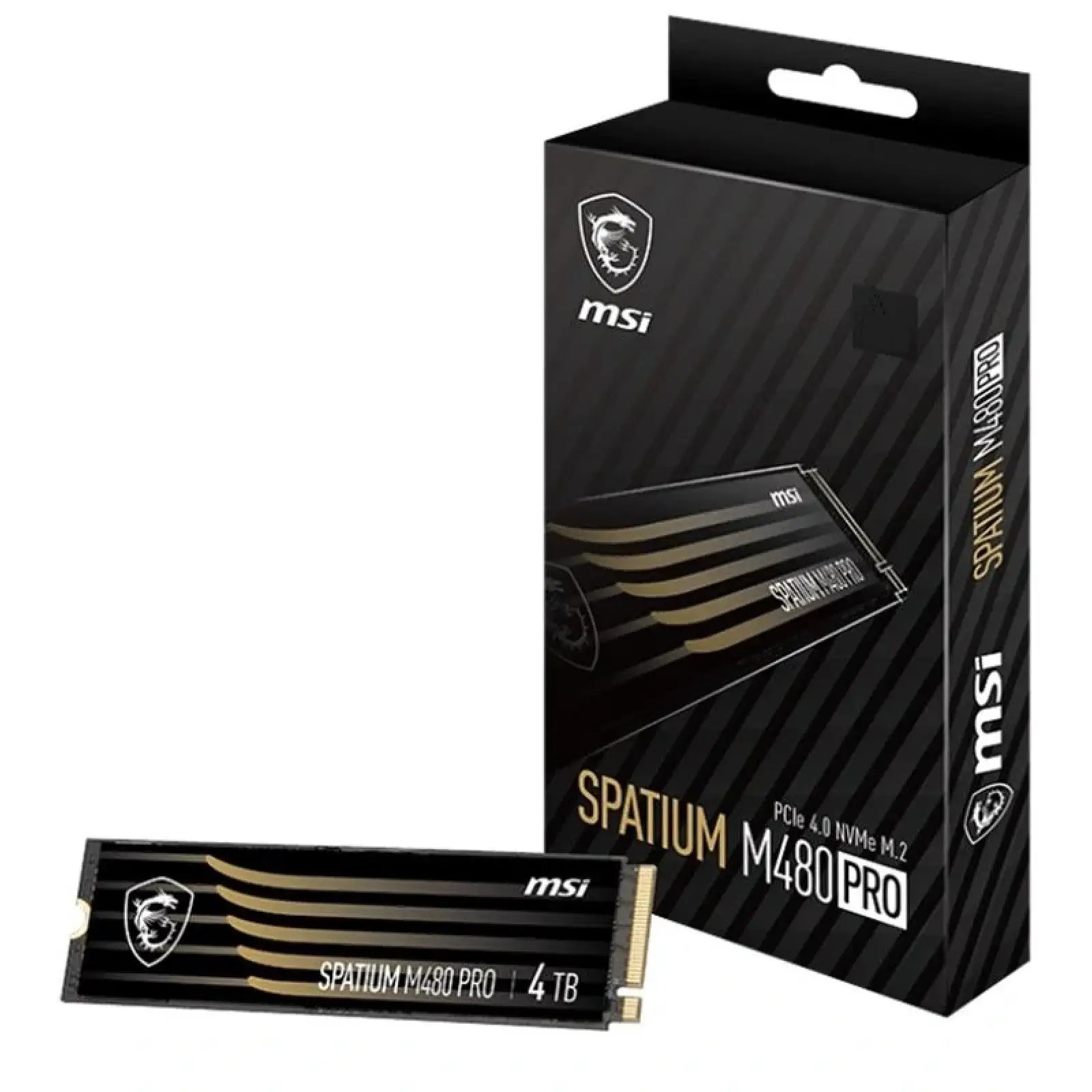 SSD накопичувач 4TB MSI Spatium M480 Pro M.2 2280 PCIe 4.0 x4 NVMe 3D NAND TLC (S78-440R050-P83) UA