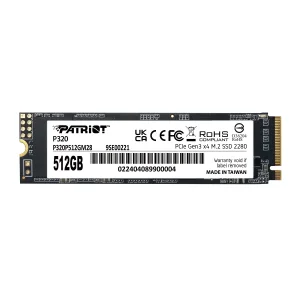 Накопичувач SSD 512GB Patriot P320 M.2 2280 PCIe 3.0 x4 NVMe TLC (P320P512GM28) UA