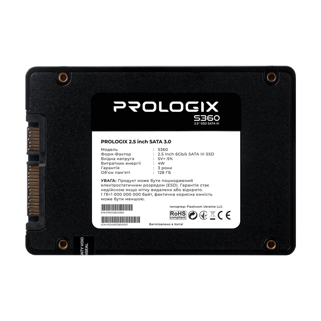 Накопичувач SSD 128GB Prologix S360 2.5
