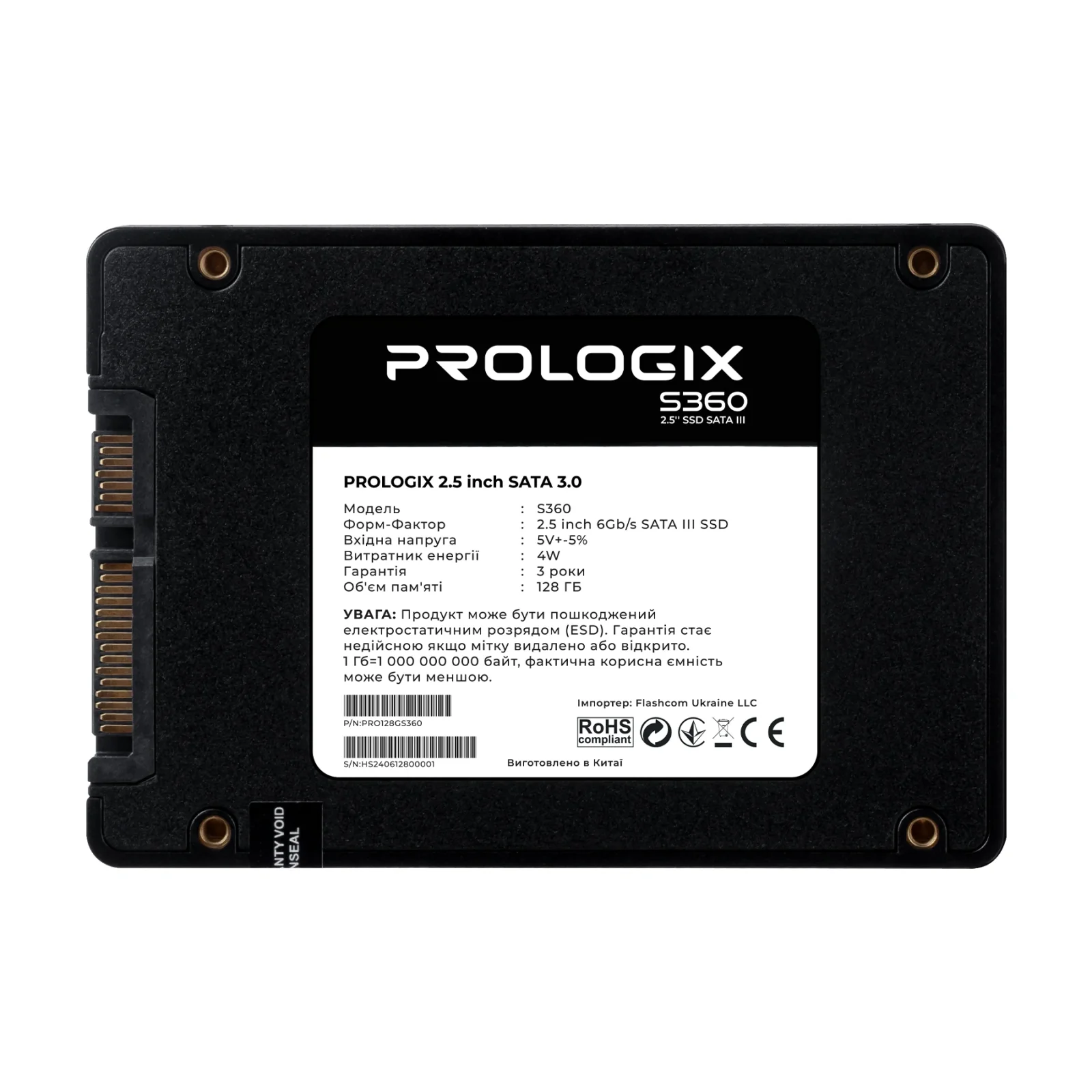 Накопитель SSD 128GB Prologix S360 2.5