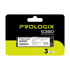 Накопичувач SSD 1TB Prologix S380 M.2 2280 PCIe 3.0 x4 NVMe TLC (PRO1000GS380) UA