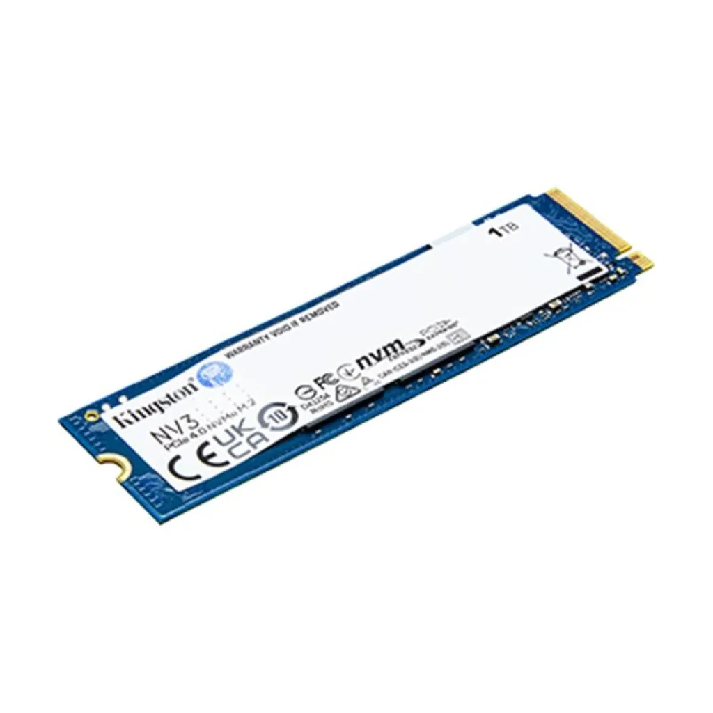 Накопичувач SSD 1TB M.2 NVMe Kingston NV3 M.2 2280 PCIe Gen4.0 x4 (SNV3S/1000G) UA
