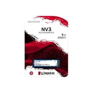 Накопичувач SSD 1TB M.2 NVMe Kingston NV3 M.2 2280 PCIe Gen4.0 x4 (SNV3S/1000G) UA