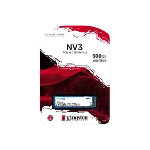 Накопитель SSD 500GB M.2 NVMe Kingston NV3 M.2 2280 PCIe Gen4.0 x4 (SNV3S/500G) UA