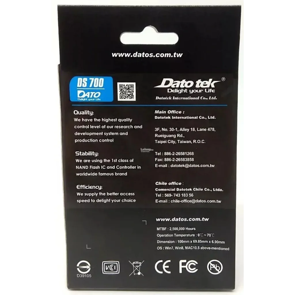 Накопичувач SSD 240GB Dato DS700 2.5