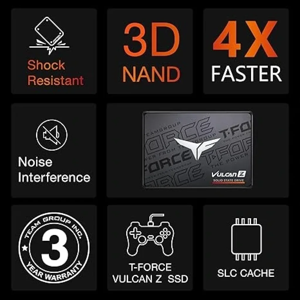 Накопитель SSD 512GB Team Vulcan Z 2.5